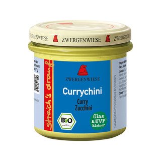Zwergenwiese streich's drauf Currychini, Brotaufstrich Curry Zucchini, EU Bio 135g