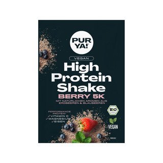 Purya! High Protein Shake, Berry, EU Bio 30g