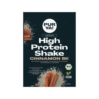 Purya! High Protein Shake, Cinnamon, EU Bio 30g