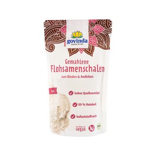 Govinda Flohsamenschale gemahlen, EU Bio 170g