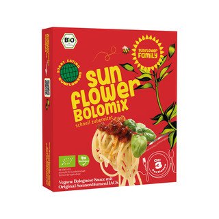 Sunflower Family Sonnenblumen Bolognese, mit Gewürzmischung, 3 Portionen, EU Bio 90g