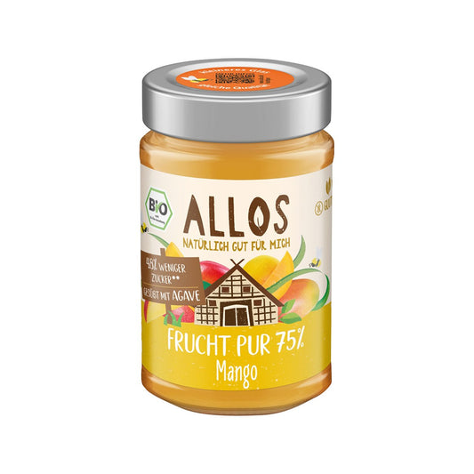 Allos Frucht Pur Mango Fruchtaufstrich, EU Bio 200g