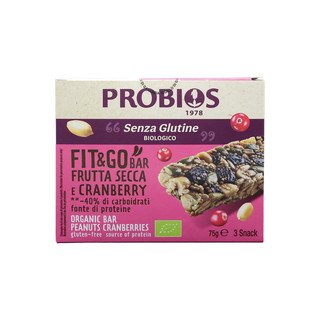 PROBIOS Riegel Erdnuss und Cranberry, EU Bio 3 x 25 g