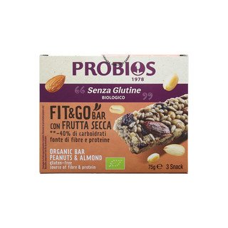 PROBIOS Riegel Erdnuss und Mandeln, EU Bio 3 x 25 g