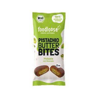 FOODLOOSE Pistachio Butter Bites, EU Bio 2 x 20 g