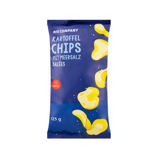 BIO COMPANY Kartoffelchips mit Meersalz, EU Bio 125 g