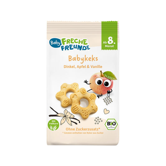 Freche Freunde Babykeks Dinkel, Apfel & Vanille 100g