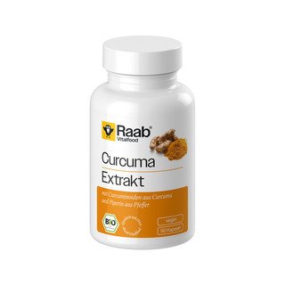 RAAB Curcuma Extrakt Kapseln, EU Bio 45 g