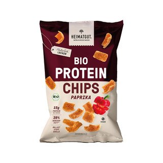 DrogerieMarkt24 - DrogerieMarkt24 HEIMATGUT Protein Chips Paprika, EU Bio 63 g - DrogerieMarkt24