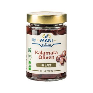 Mani Oliven Kalamata in Lake, entkernt, EU Bio 280g