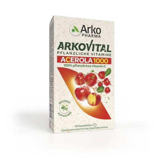 DrogerieMarkt24 - DrogerieMarkt24 ARKOVITAL Acerola 1000 Vitamin C 30 Stück - DrogerieMarkt24