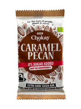 CHOKAY Caramel Pecan Sea Salt ZB Schokolade 75% 70g