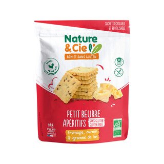 Nature et Cie Petit beurre mit Käse und Kümmel, EU Bio 80g