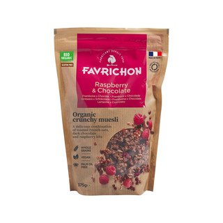 Favrichon Crunchy-Müsli Himbeere und Schokolade, EU Bio 375g