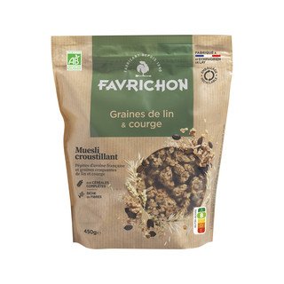 Favrichon Crunchy-Müsli Leinsamen & Kürbiskerne, EU Bio 450g