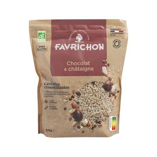 Favrichon Knusprige Cerealien mit Schokolade und Kastanien, EU Bio 375g