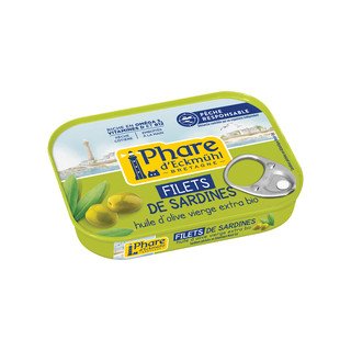 Phare d'Eckmühl Sardinenfilets in Bio-Olivenöl, ohne Zertifizierung 100g