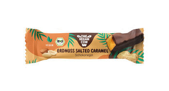 THE VEGAN COW Schokoriegel Ednnuss Salted Caramel 40g