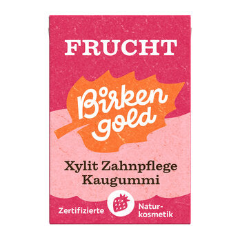 BIRKENGOLD Zahnpflege Natur Kaugummi Frucht konventionnel 28g