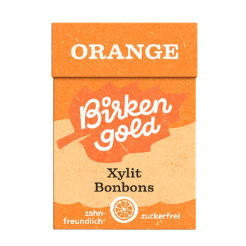 BIRKENGOLD Xylit Bonbons Orange 30g