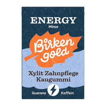 BIRKENGOLD Energy Kaugummi Minze 28g