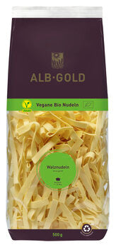 ALBGOLD Walznudeln vegan 8 mm gerillt 500g