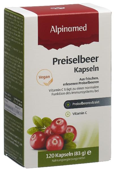 DrogerieMarkt24 - DrogerieMarkt24 ALPINAMED Preiselbeer Kapseln 120 Stück - DrogerieMarkt24