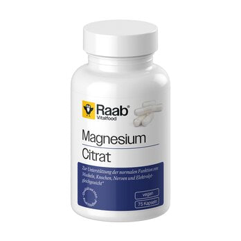 RAAB VITALFOOD Magnesiumcitrat 75 Kapseln à 840mg 75Stk