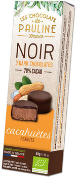 LES CHOCOLATS DE PAULINE Peanut Bites Dark Chocolate 45g