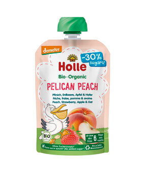 HOLLE Pelican Peach - Pfirsich Erdbeere Apfel und Hafer 100g