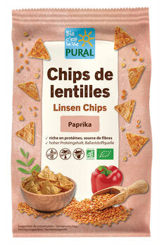 Pural Linsen Chips Paprika, 50g