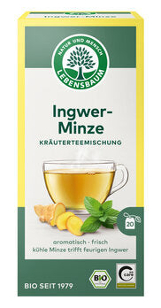Lebensbaum Ingwer-Minze Tee, 20x1,5g