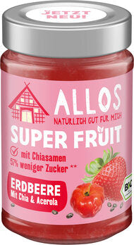 Allos Super Fruit Erdbeere Chia Acerola, 200g