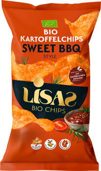 Lisas Chips Kartoffelchips Sweet BBQ, 125g