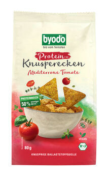 Byodo Protein Knusperecken mediterrane Tomate, 80g