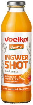 Voelkel Ingwer Shot Kurkuma mit Orangensaft & Vit.C demeter, 500ml