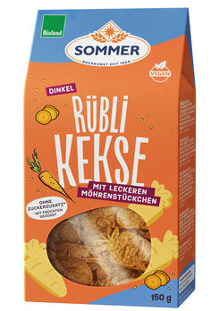 Sommer Dinkel Rübli Kekse vegan, 150g