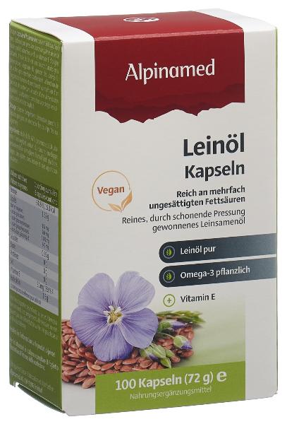DrogerieMarkt24 - DrogerieMarkt24 ALPINAMED Leinöl Kapseln 100 Stück - DrogerieMarkt24