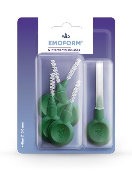 EMOFORM Interdentalbürsten 3.0mm dunkelgrün 5 Stk
