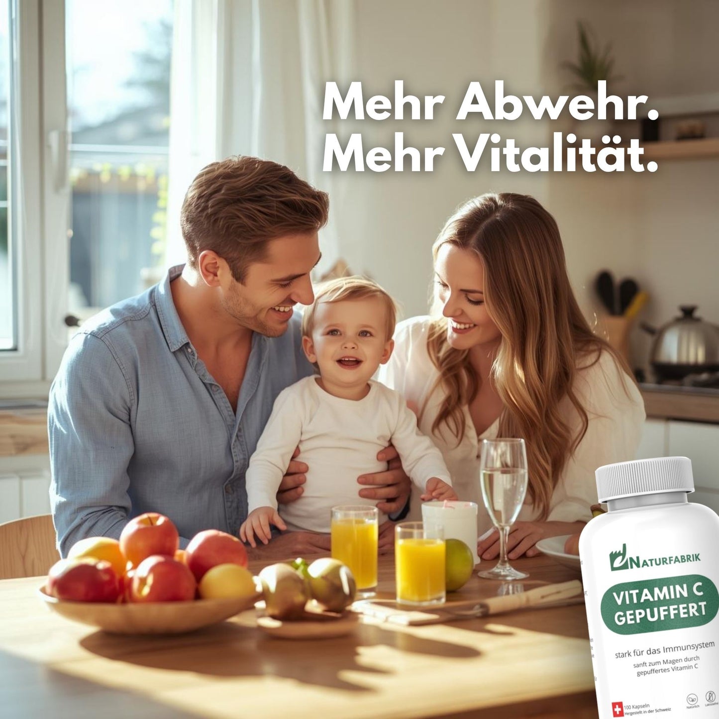 NATURFABRIK Vitamin C Gepuffert Kapseln 100 Stk