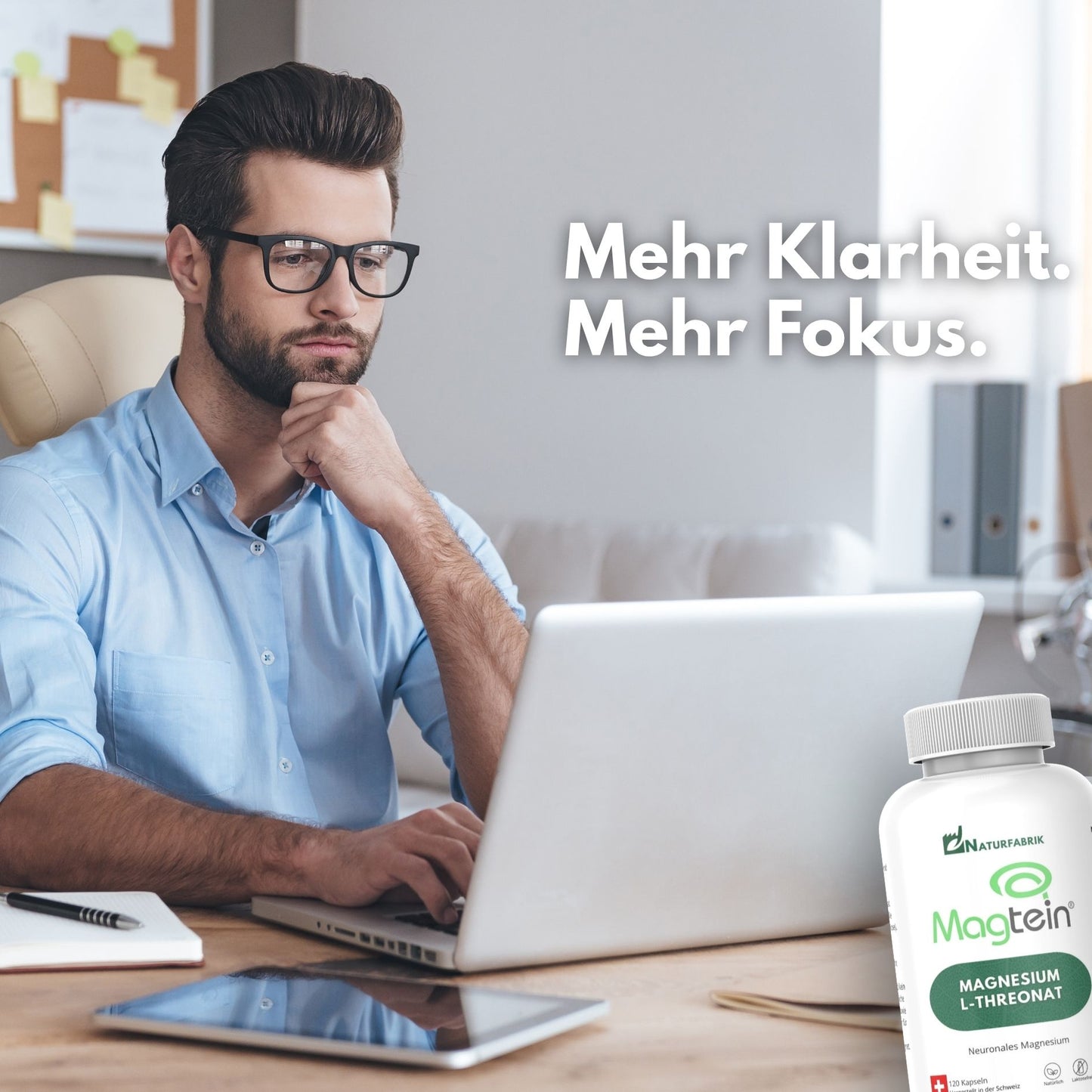 DrogerieMarkt24 - DrogerieMarkt24 NATURFABRIK Magnesium-L-Threonat Magtein® Kaps 120 Stk - DrogerieMarkt24
