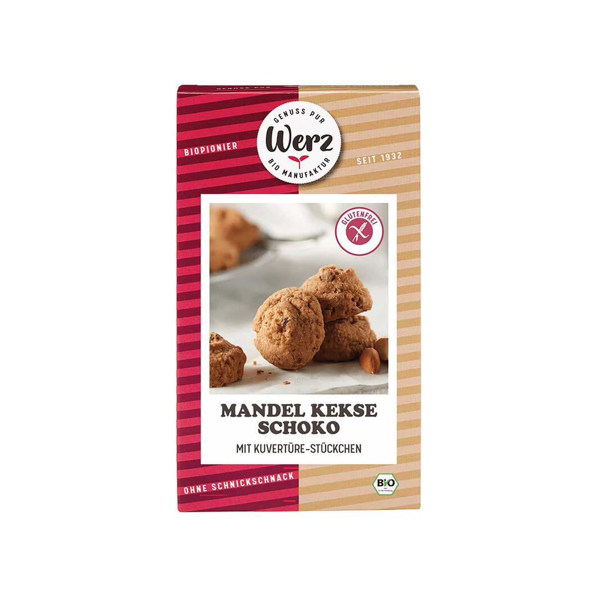 Werz Mandelkekse Schoko, EU Bio Pack 110 g