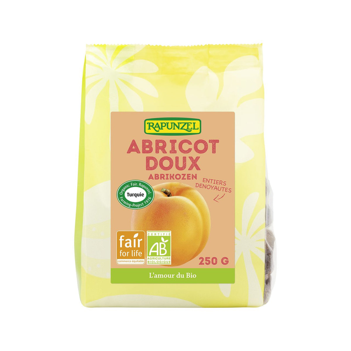 Rapunzel Abricots doux, entiers, EU Bio Beutel 250 g