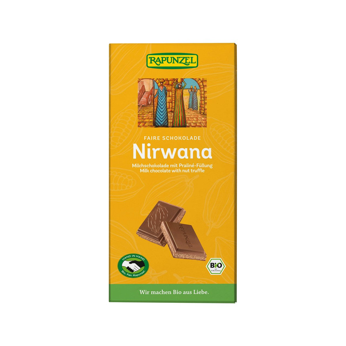 Rapunzel Schokolade Nirwana, HiH, EU Bio / Fairer Handel Tafel 100 g