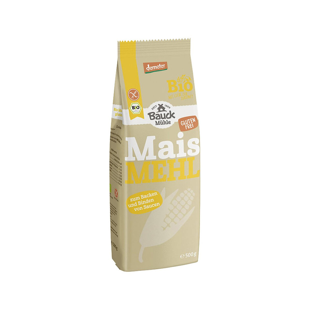 Bauck Mühle Maismehl, Demeter Beutel 500 g