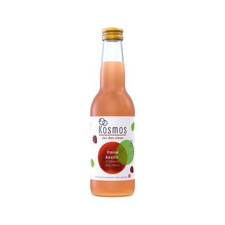 Kosmos Drinks Jus des cieux - Erdbeer Basilikum, Fruchtkefir-Getränk, CH Bio 330ml