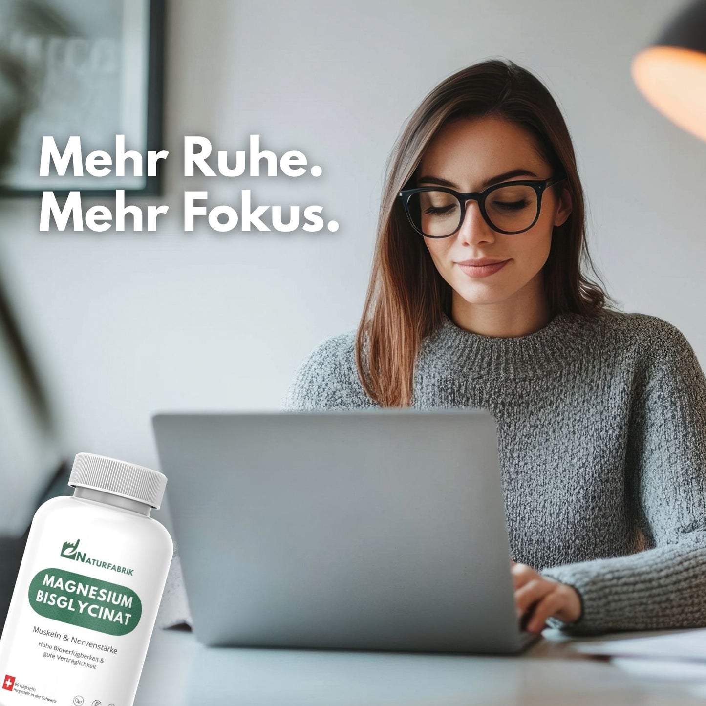 NATURFABRIK Magnesium Bisglycinat Kapseln 90 Stück