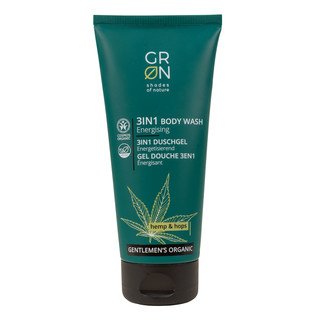 GRN-GRÜN 3in1 Body Wash GENTLEMEN'S -Hanf & Hopfen, BDIH Organic 200g