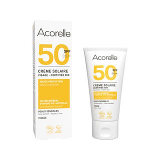 Acorelle Sonnencreme Gesicht SPF50, Cosmetique Bio - COSMOS ORGANIC 50g