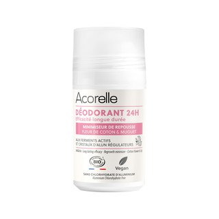 Acorelle Roll-On Deo 24h Haarwuchsverzögernd, Cosmetique Bio - COSMOS ORGANIC 50ml
